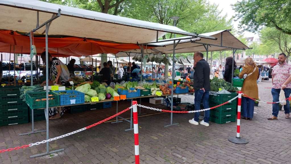 Groente en fruit kraampje Oogstmarkt
