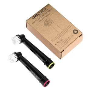 Gerecycled plastic opzetstukjes voor je tandenborstel van Livecoco